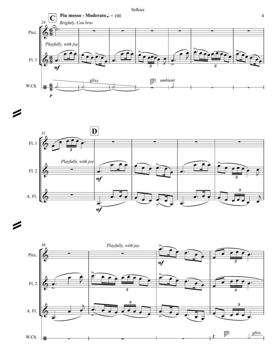 Selkies Flute Choir scores gallery preview page 5