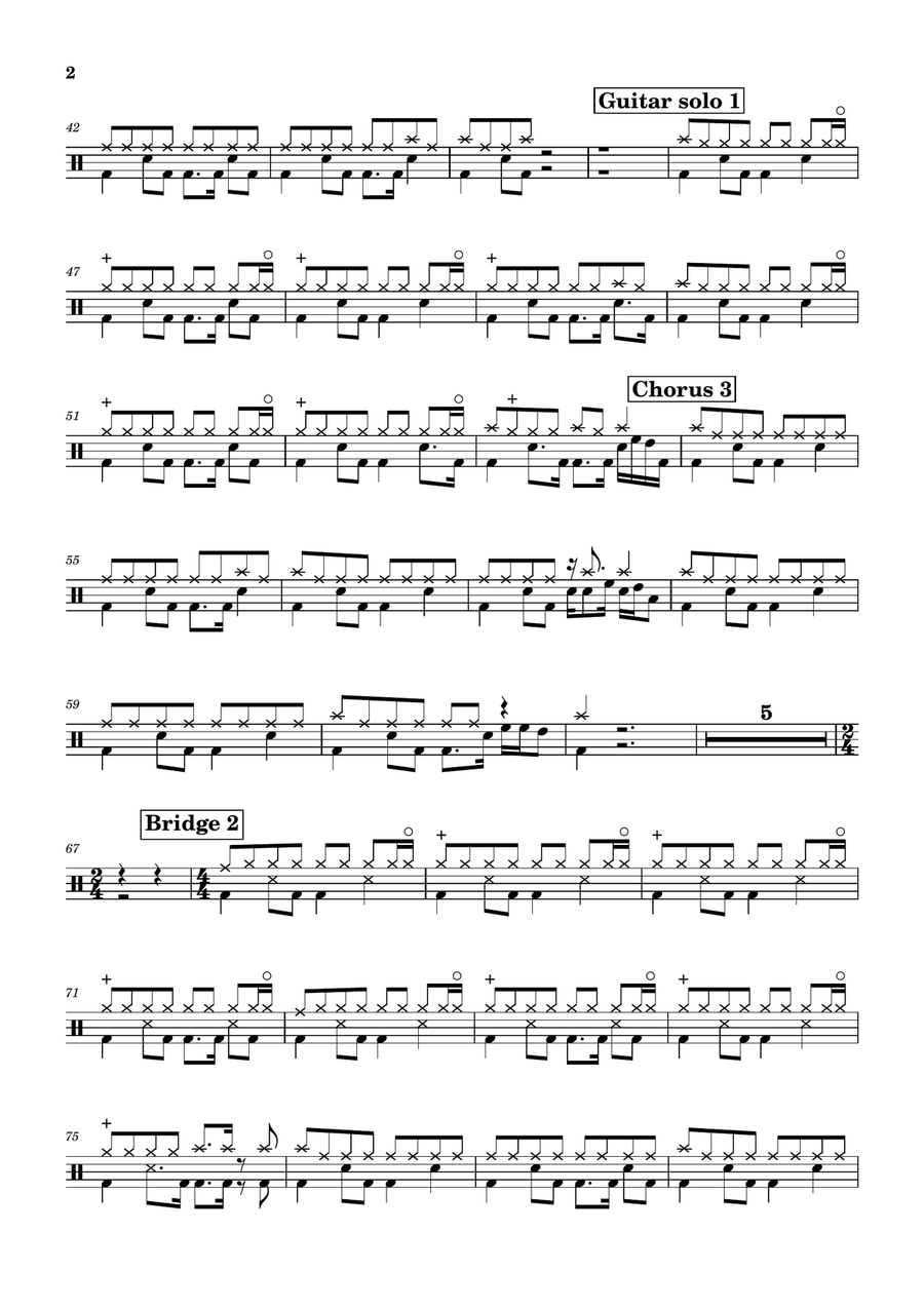 (Everything I Do) I Do It For You Drum Set scores gallery preview page 2
