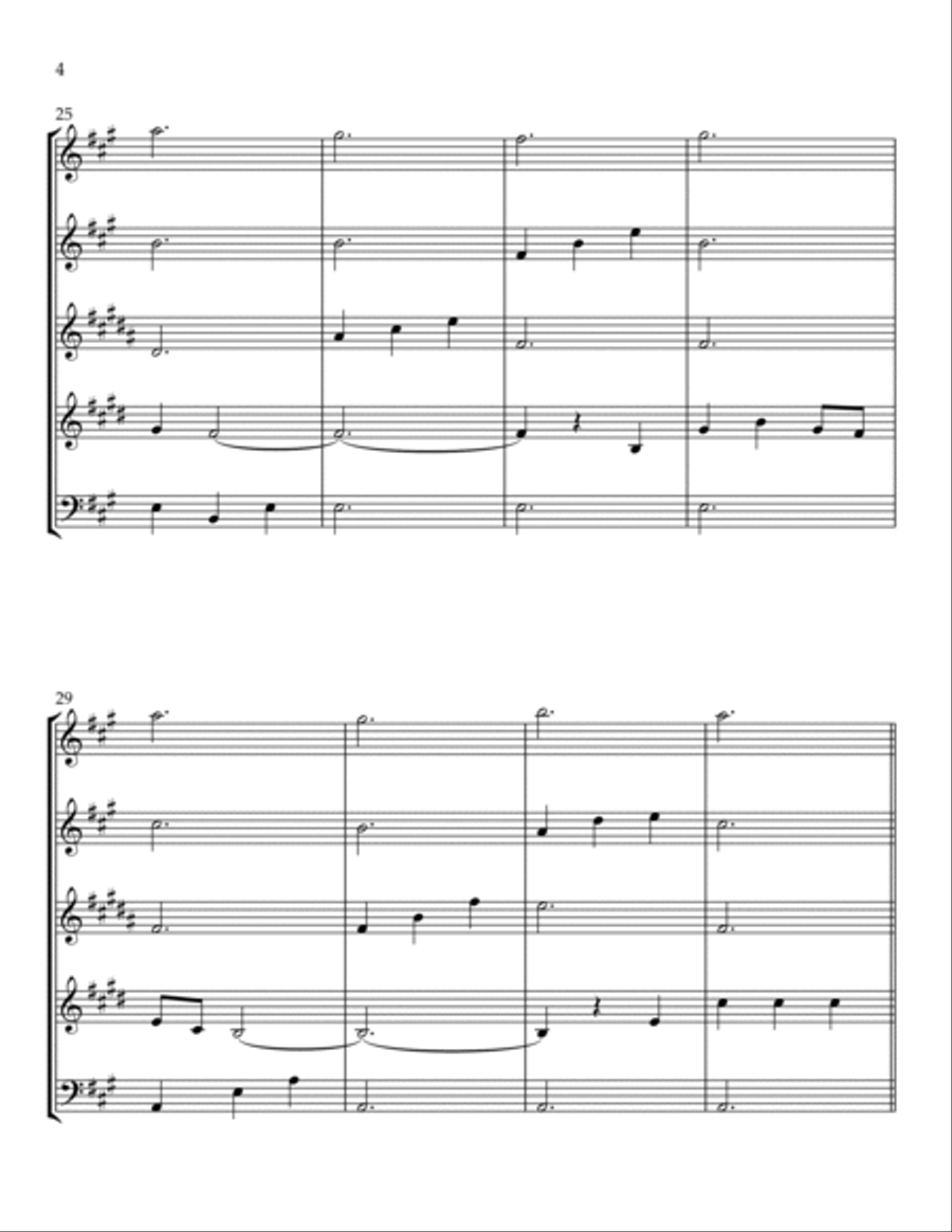 Happy Xmas (war Is Over) Woodwind Quintet scores gallery preview page 4