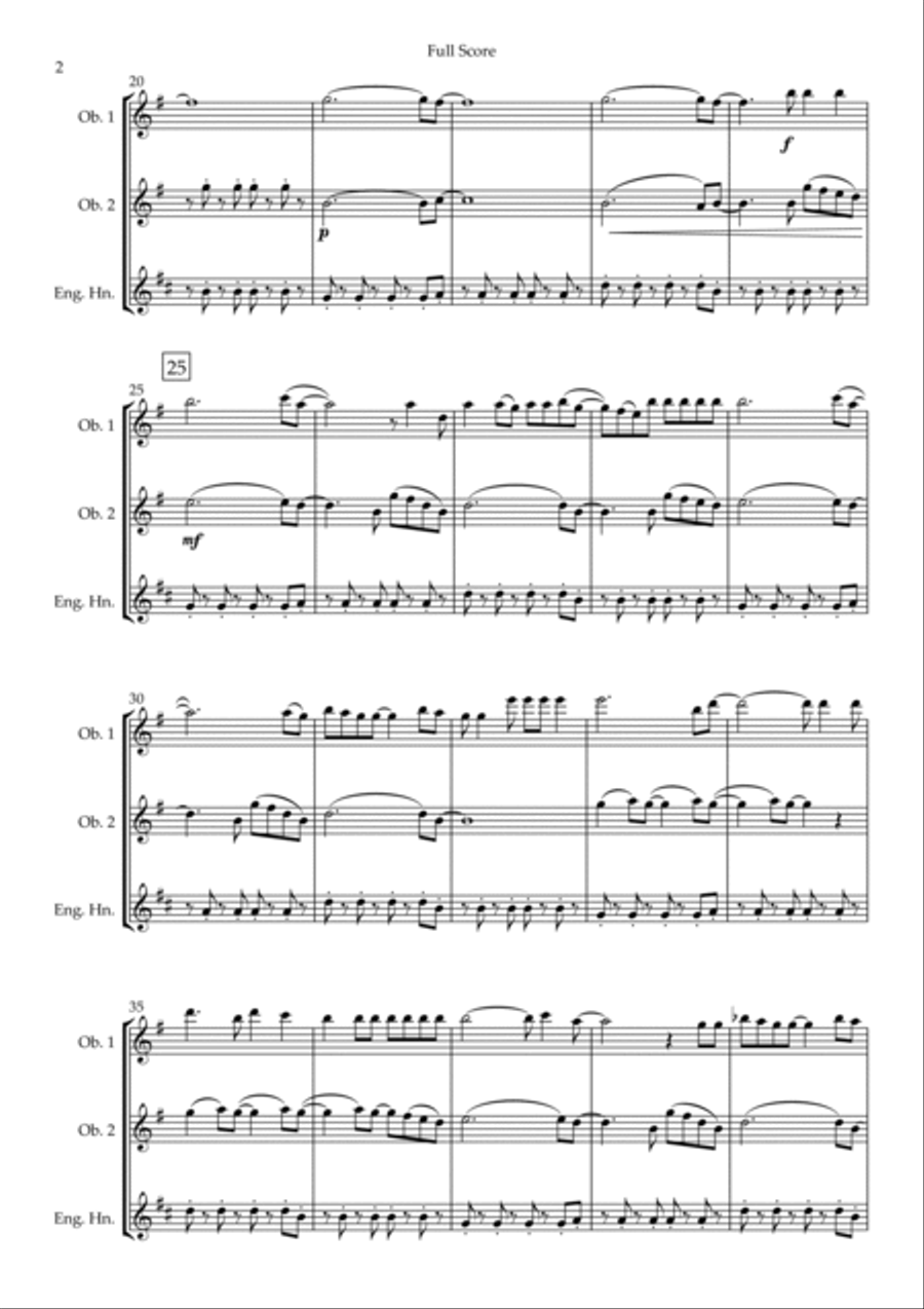 Viva La Vida Woodwind Trio scores gallery preview page 2