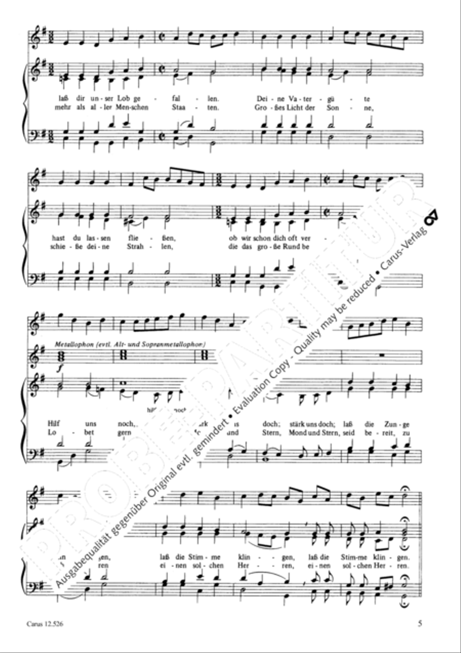 Lass dir unser Lob gefallen 2-Part scores gallery preview page 6