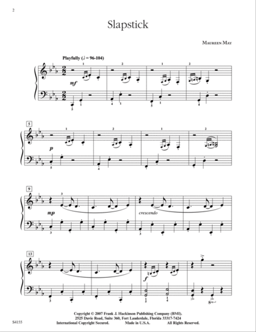 Slapstick Slapstick Piano Solo scores gallery preview page 2
