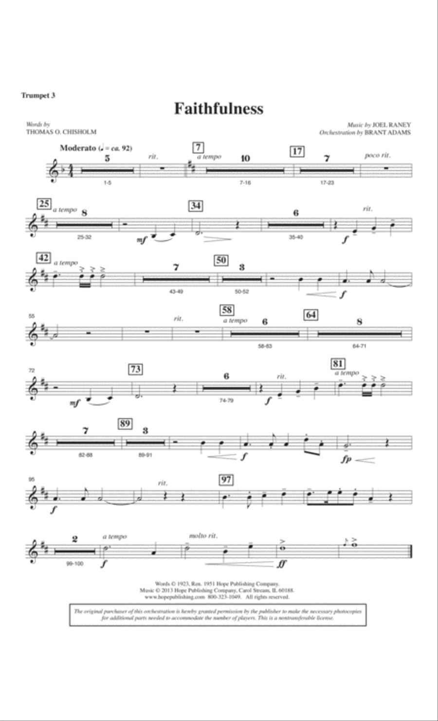 Faithfulness 4-Part scores gallery preview page 40