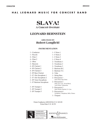 Book cover for Slava! - Conductor Score (Full Score)