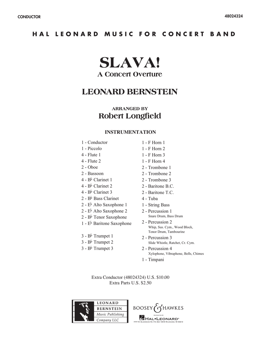 Slava! - Conductor Score (Full Score)