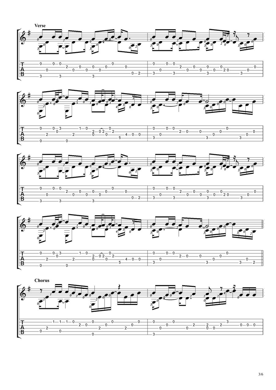 Little Things Acoustic Guitar scores gallery preview page 3