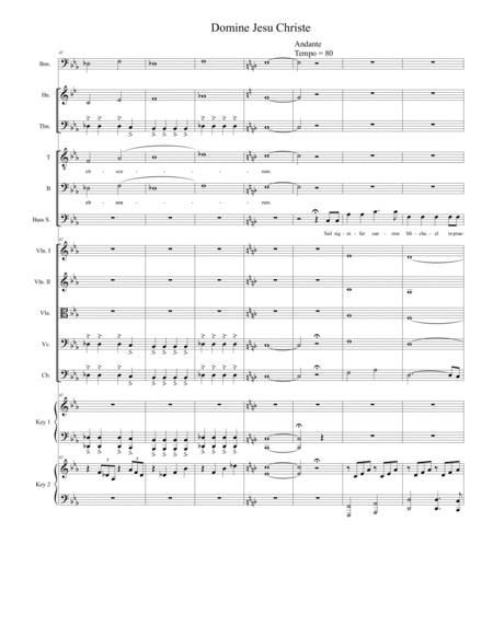Domine Jesu Christe (from "Requiem Mass" - Full Score) image number null