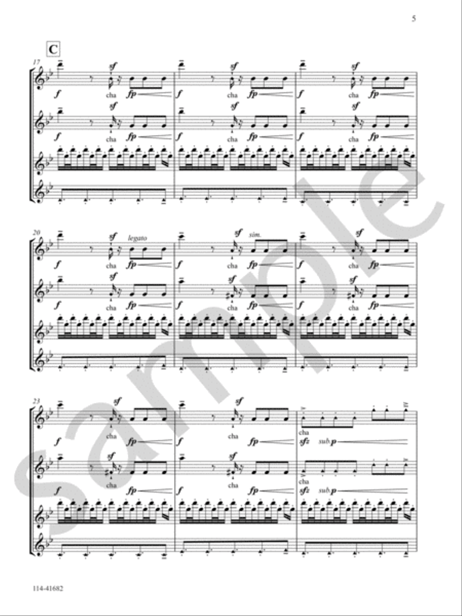 Raga Saat Flute Quartet scores gallery preview page 5