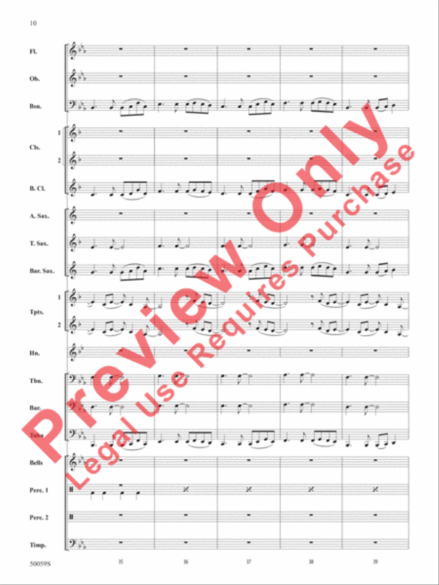 Flowers Flowers Concert Band scores gallery preview page 11