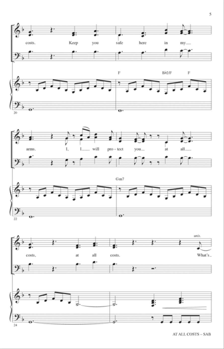 At All Costs (from Wish) (arr. Mac Huff) 3-Part scores gallery preview page 4