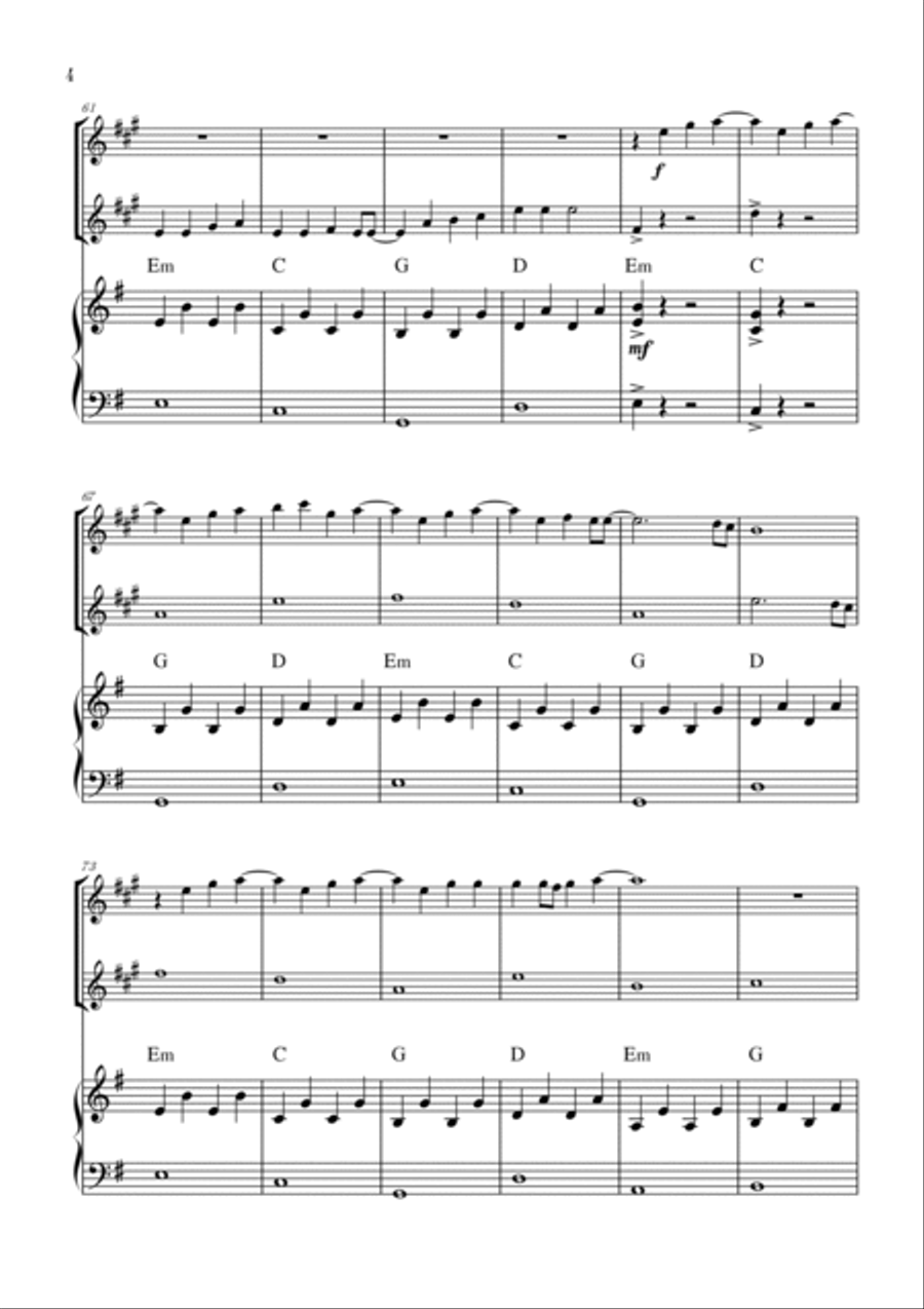 Love Is Gone Clarinet Duet scores gallery preview page 4