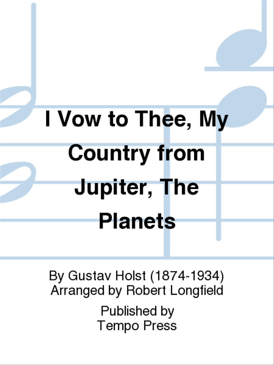 The Planets: Jupiter: I Vow to Thee, My Country Orchestra scores gallery preview page 1