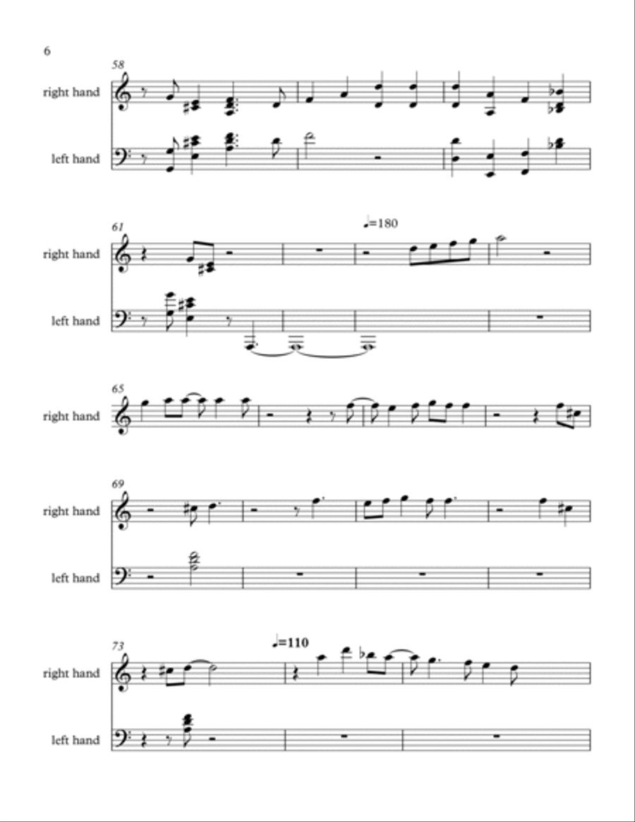 Blue Rose Piano Solo scores gallery preview page 6