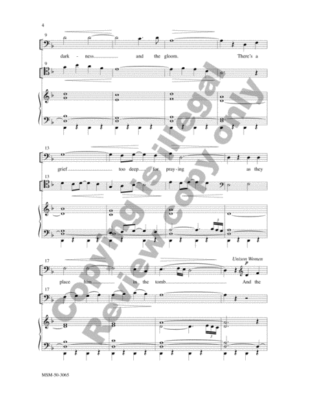 There's a Sunday Coming Soon (Choral Score) image number null