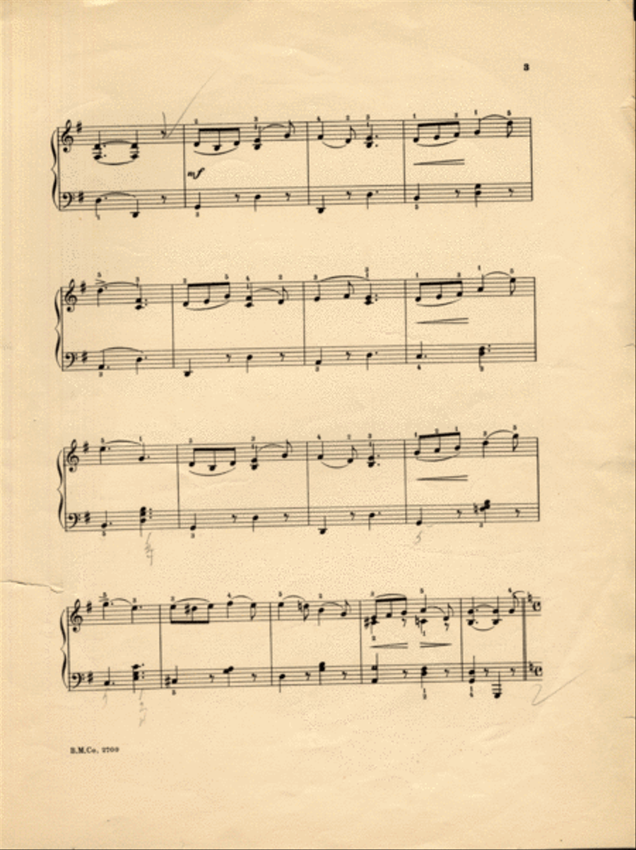Through the Meadows Piano Solo scores gallery preview page 3