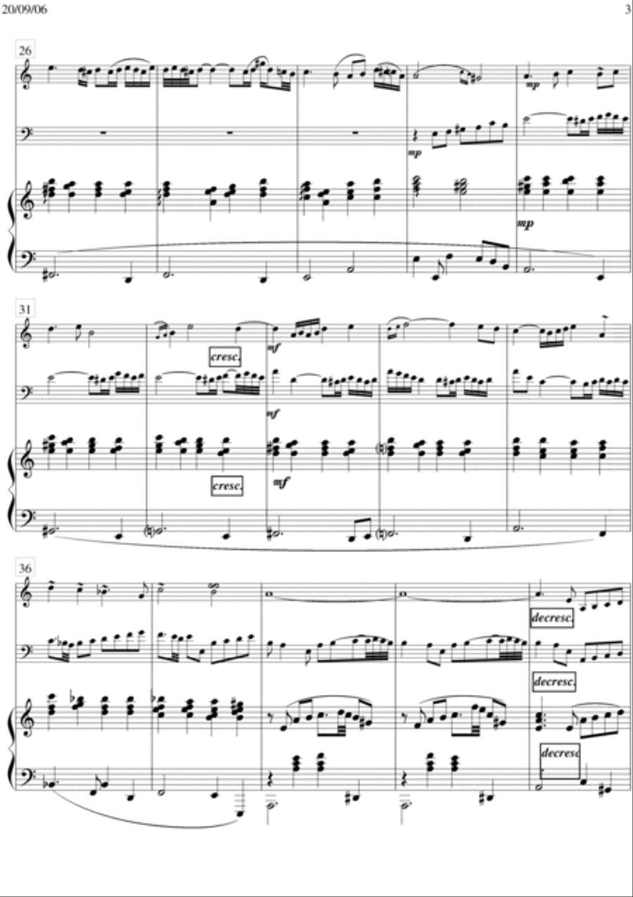 Recuerdos 2 (Los Aires Porteños) Piano Trio scores gallery preview page 3