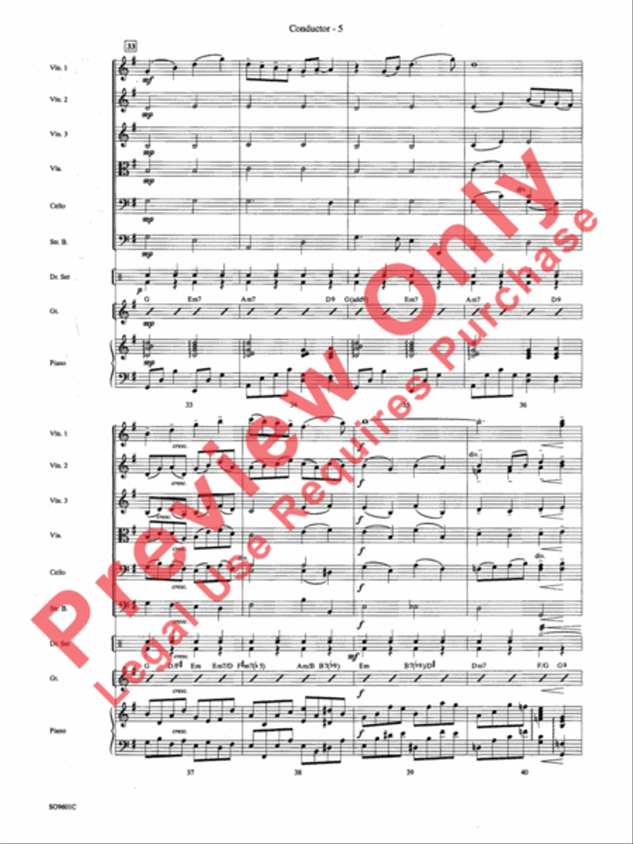 Have Yourself a Merry Little Christmas String Orchestra scores gallery preview page 7