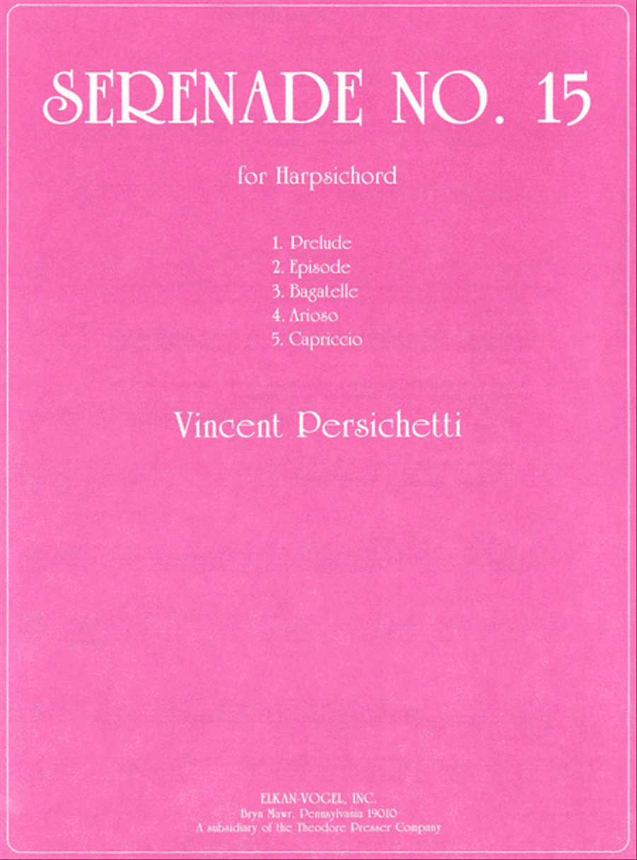 Serenade No. 15 Chamber Music scores gallery preview page 1
