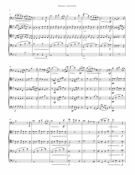 Concert Piece, Op. 28 for Solo Trombone and Trombone Quartet