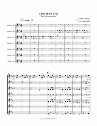 Carol of the Bells (F min) (French Horn Septet)