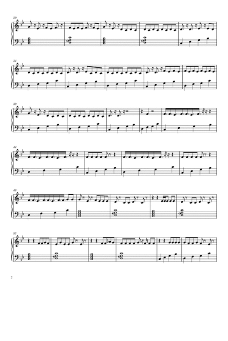 Pain 1993 Pain 1993 Piano Solo scores gallery preview page 2