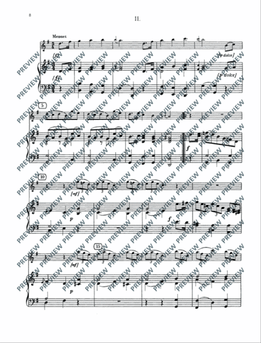 Concertino G major and Nocturne C major Oboe scores gallery preview page 9