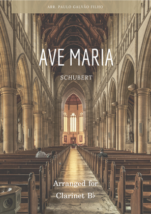 Book cover for AVE MARIA - SCHUBERT – CLARINET SOLO