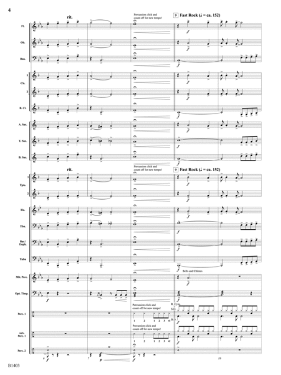 The Angels Mix: Score Concert Band scores gallery preview page 4
