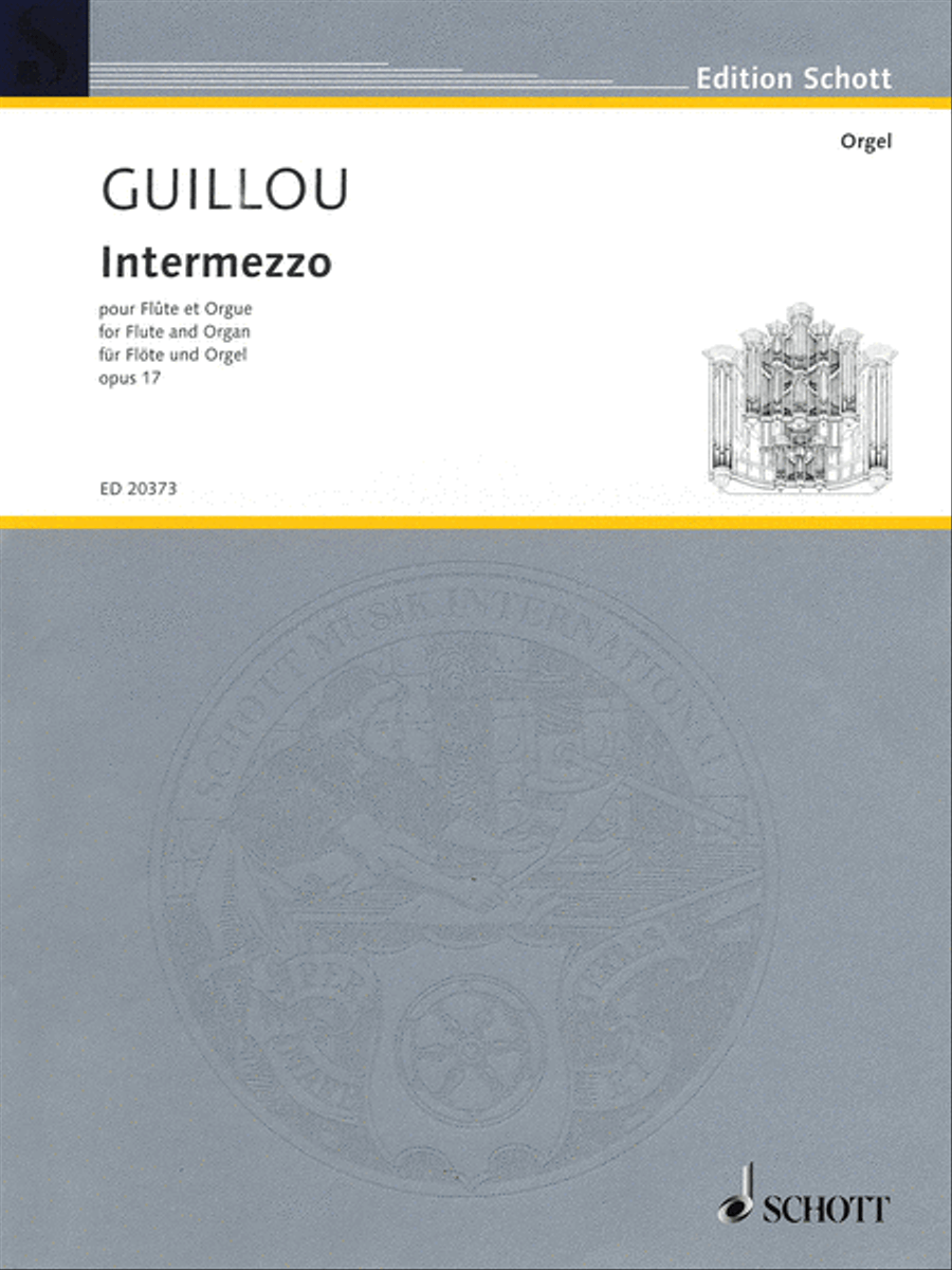 Intermezzo, Op. 17 (1969) Flute scores gallery preview page 1