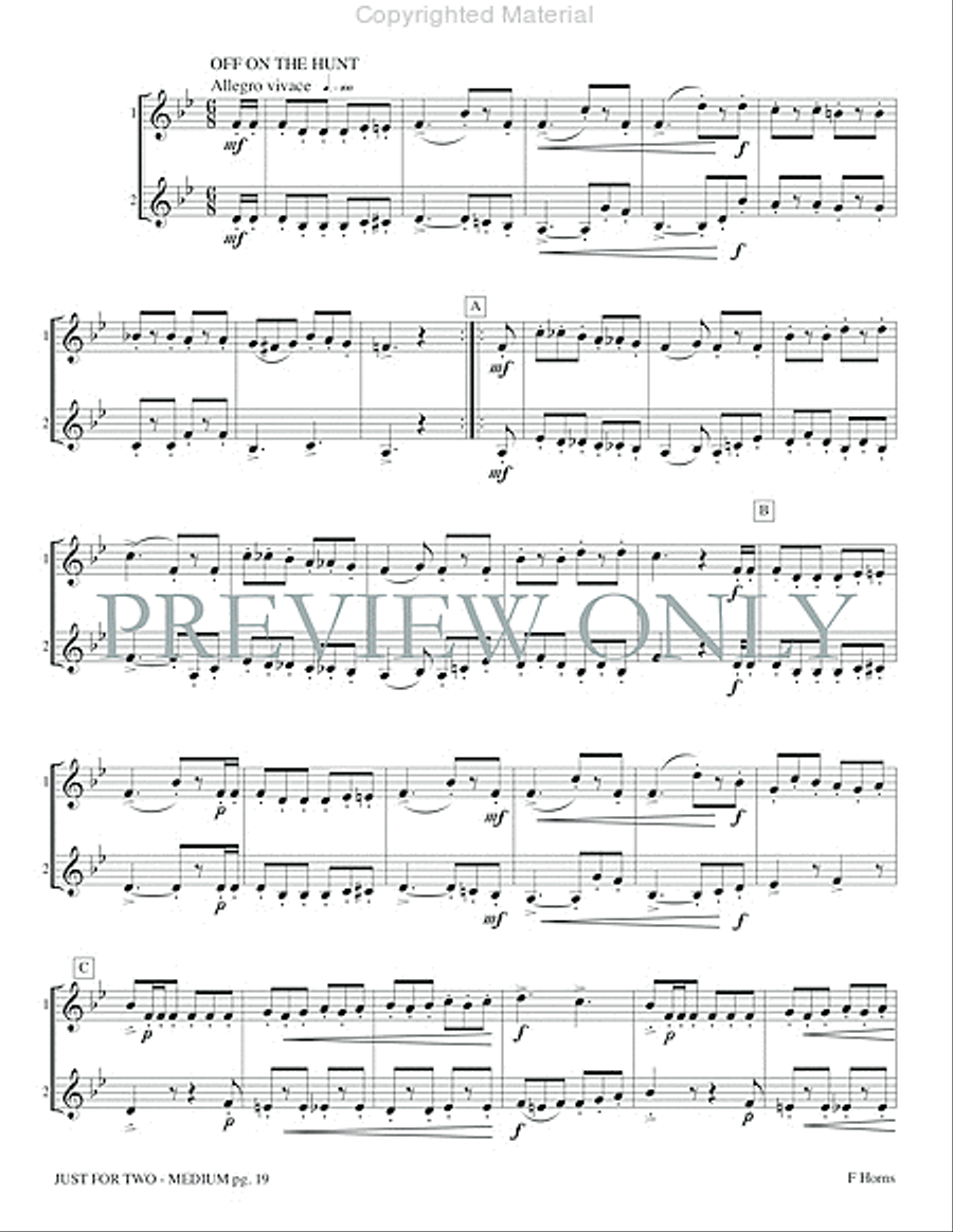 Just for Two Medium Just for Two Medium Small Ensemble scores gallery preview page 21