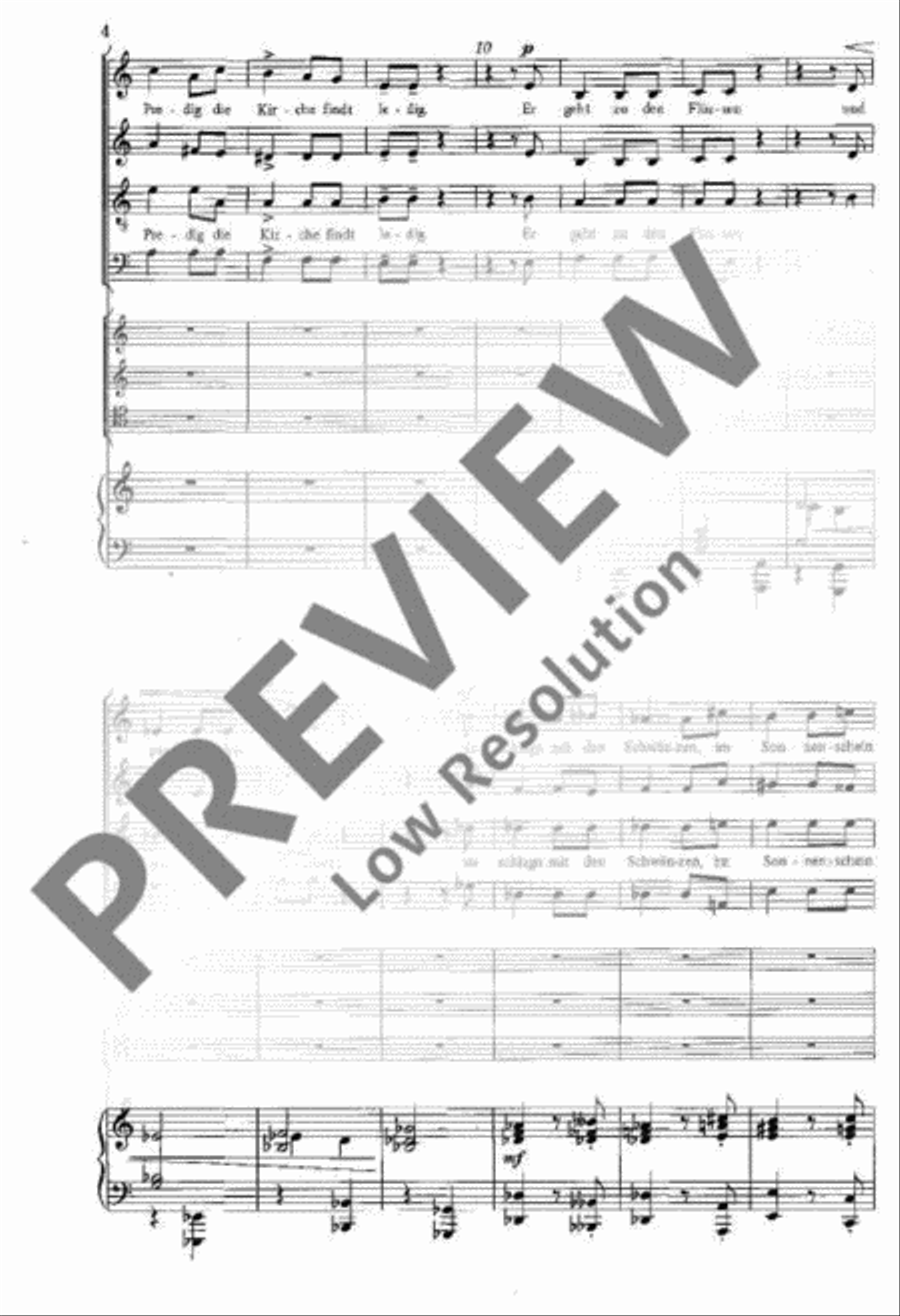 Des Antonius von Padua Fischpredigt 4-Part scores gallery preview page 5