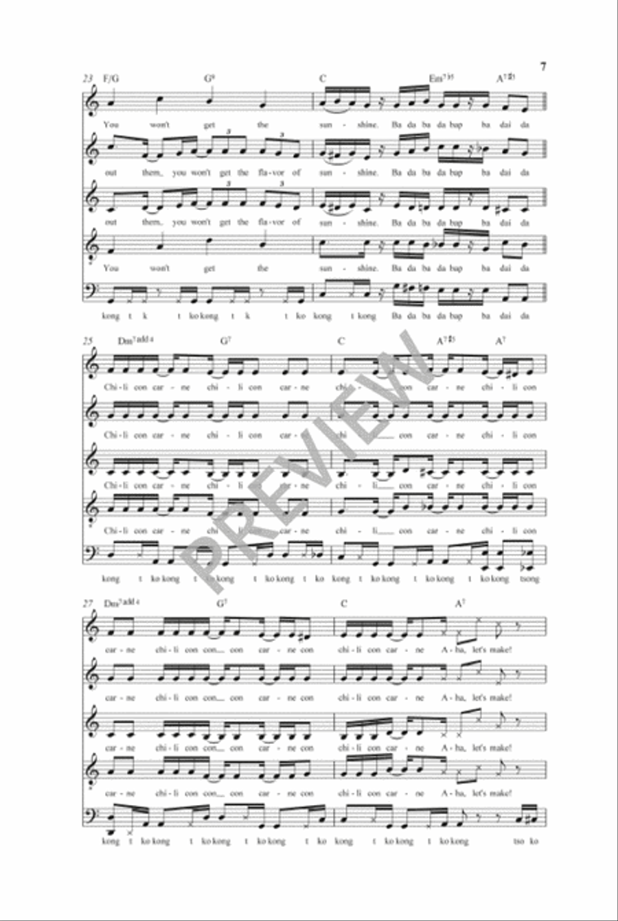 Chili Con Carne (SSATB) SSATB scores gallery preview page 6