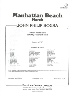 Book cover for Manhattan Beach March