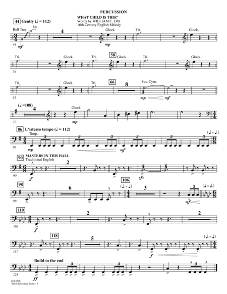 The Christmas Suite (For SSA Choir & Soloist) - Percussion