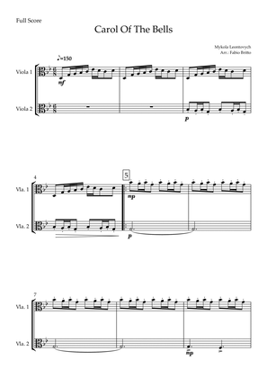 Carol Of The Bells (Mykola Leontovych) for Viola Duo