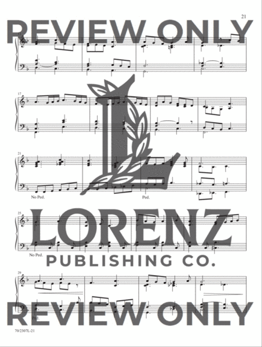 Mark Hayes: Hymns for Organ, Vol. 4 Organ Solo scores gallery preview page 13