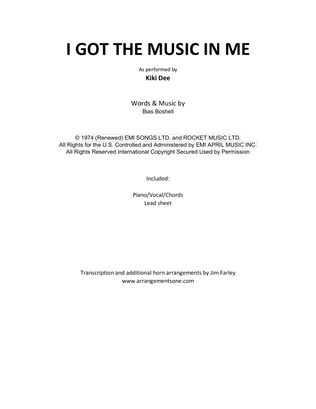Book cover for I've Got The Music In Me