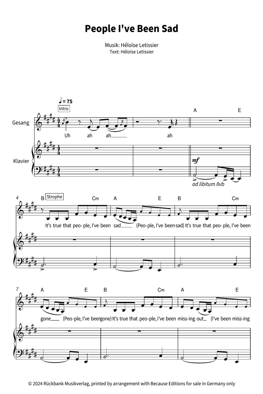 People I've Been Sad Voice scores gallery preview page 3