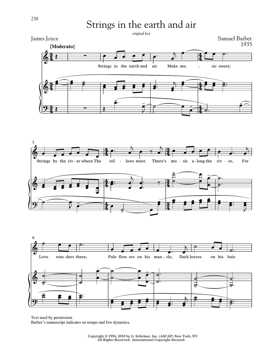 Strings In The Earth And Air High Voice scores gallery preview page 1