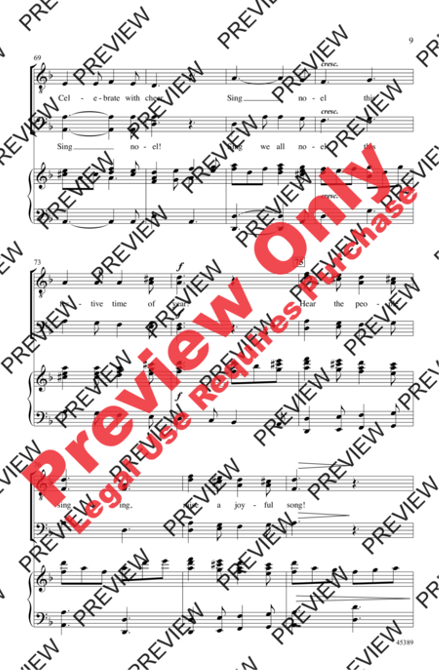 Sing We All Noel! Men's Choir scores gallery preview page 8