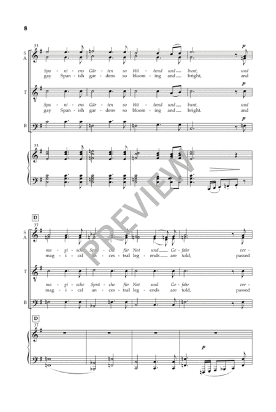Zigeunerleben (SATB) 4-Part scores gallery preview page 7