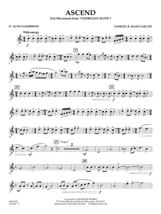 Ascend (3rd Movement from "Georgian Suite") - Alto Saxophone