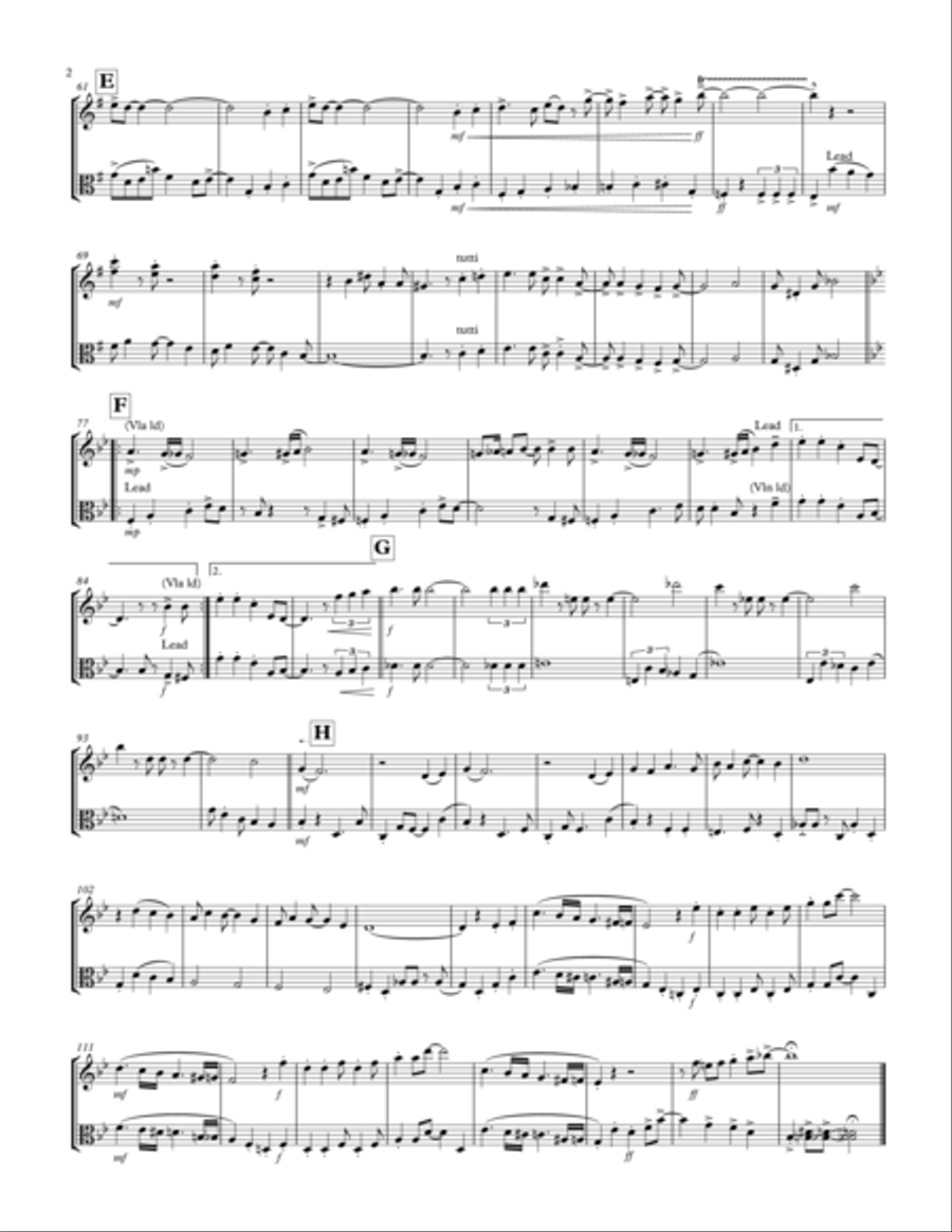 Cheek To Cheek String Duet scores gallery preview page 2