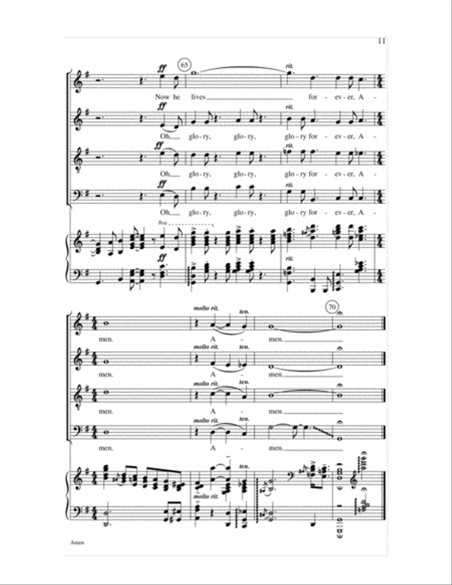 Amen 4-Part scores gallery preview page 11