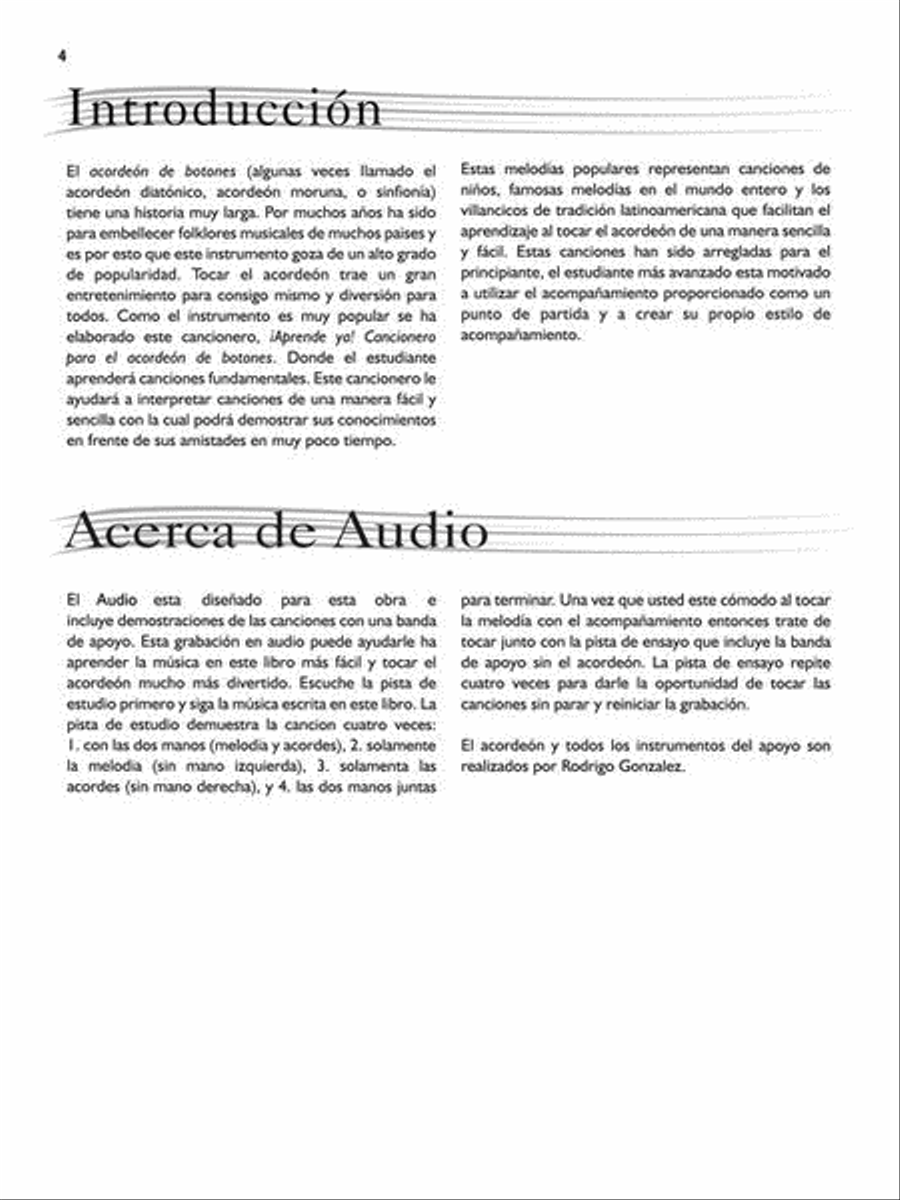Aprende Ya! Cancionero Para El Acordeon De Botones Accordion scores gallery preview page 6