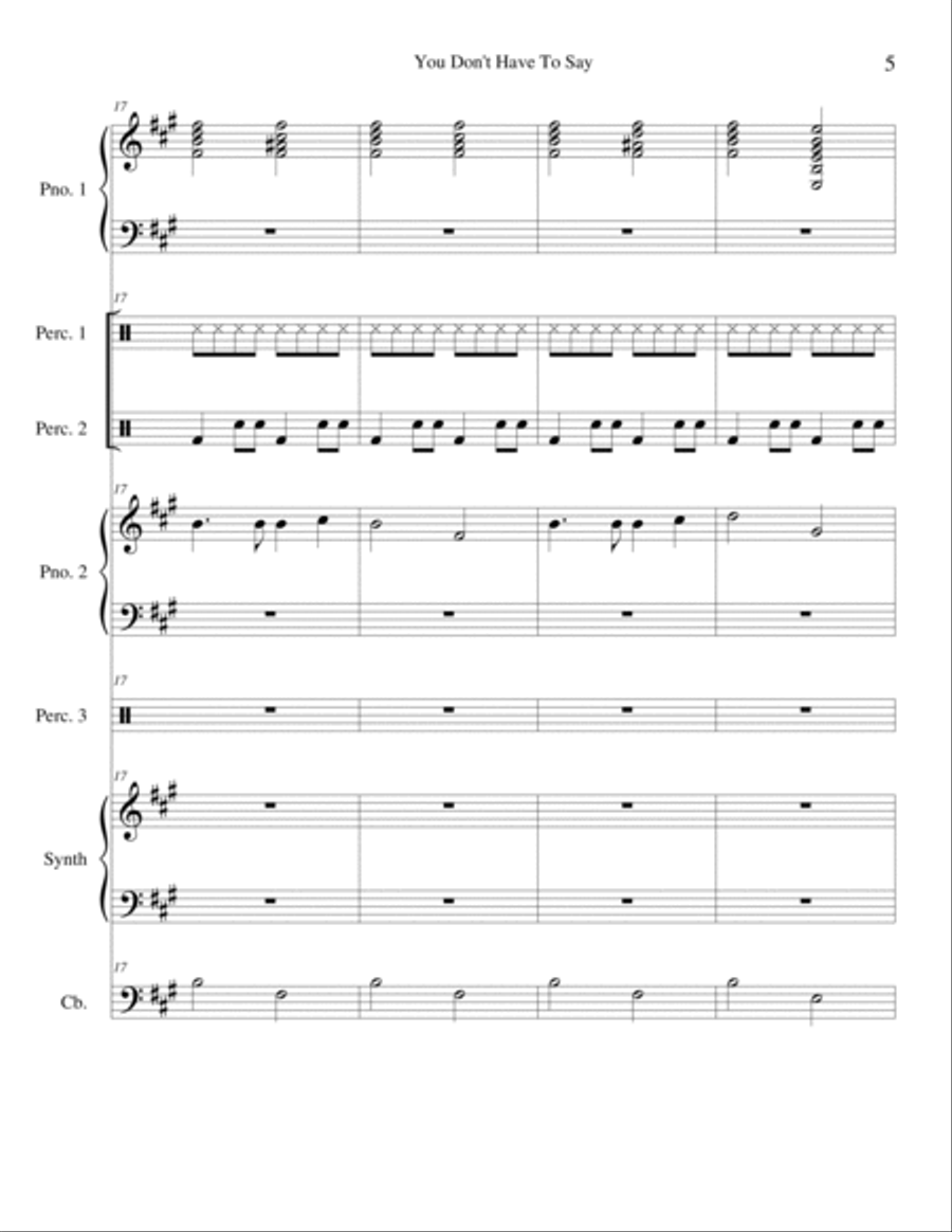 You Don't Have To Say School and Community scores gallery preview page 5
