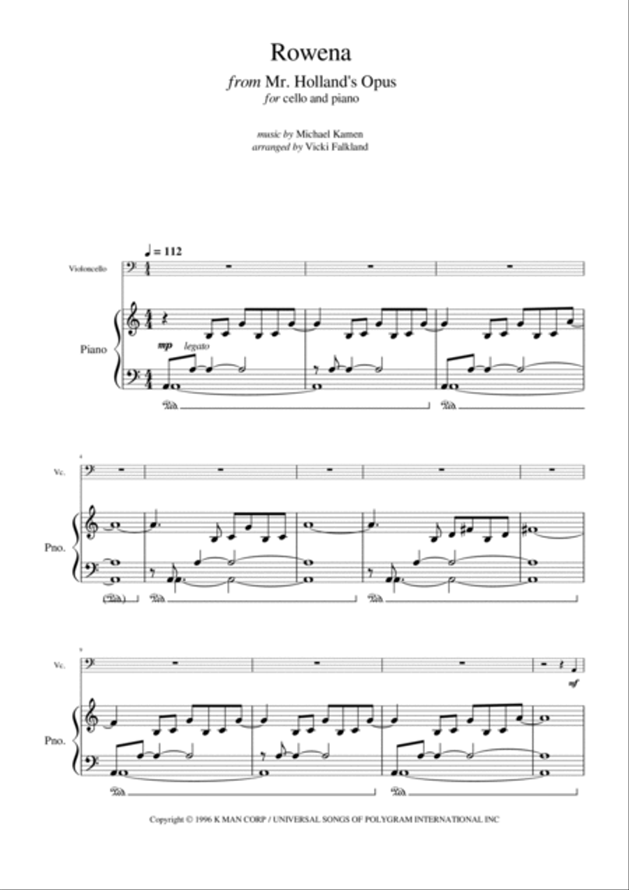Rowena Piano scores gallery preview page 3