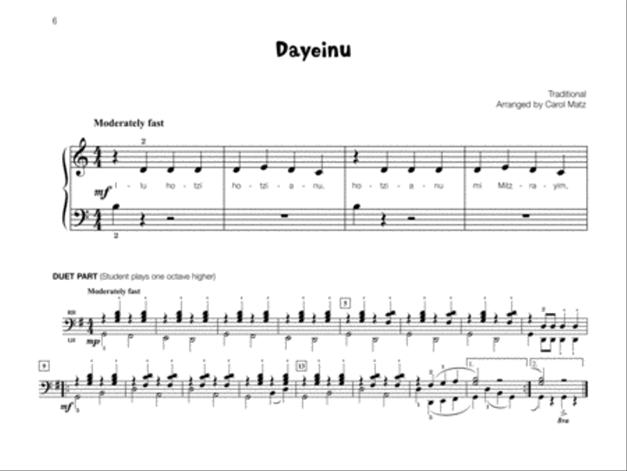 Famous & Fun Jewish Songs, Book 1 Piano Method scores gallery preview page 3