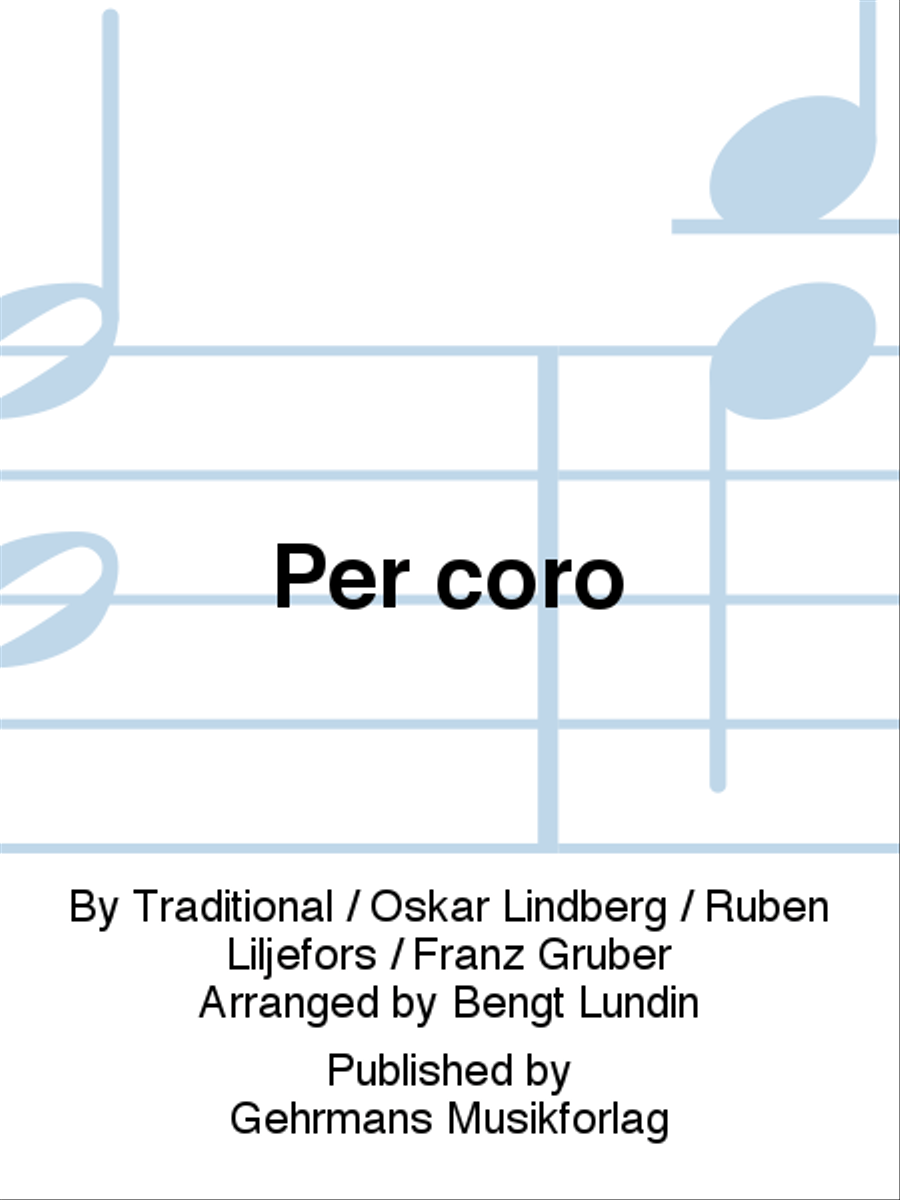 Per coro Per coro 4-Part scores gallery preview page 1