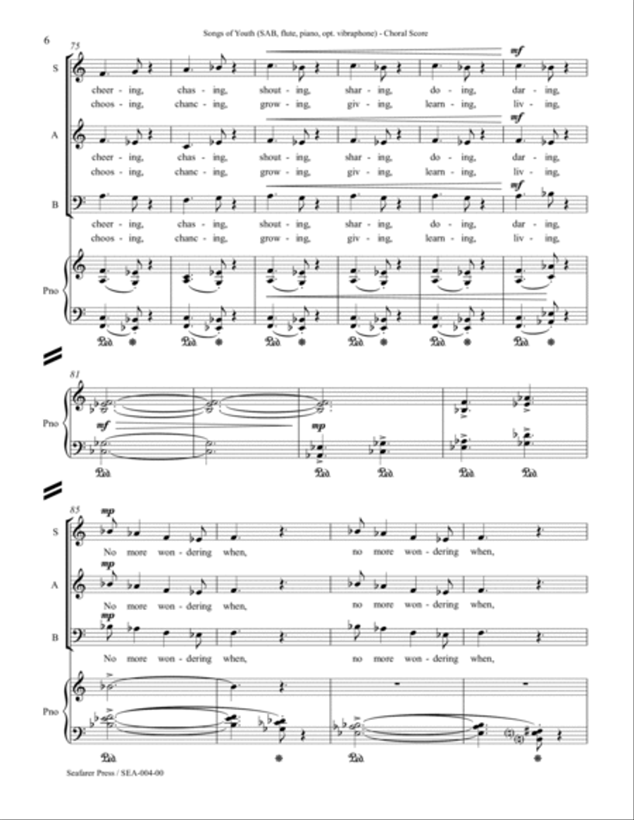 Songs of Youth Songs of Youth 3-Part scores gallery preview page 9